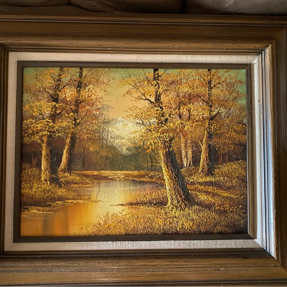 Beautiful Gold Leaf painting by Phillip Cantrell
